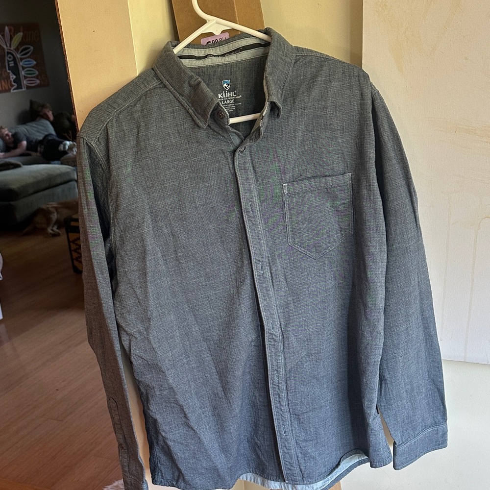 Kuhl Gray Casual Button Down Shirt